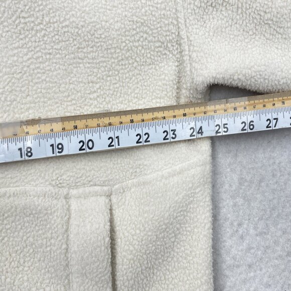 The North face White Ivory Warm Fleece Half Zip Pullover Jacket Women's Large - Picture 5 of 9